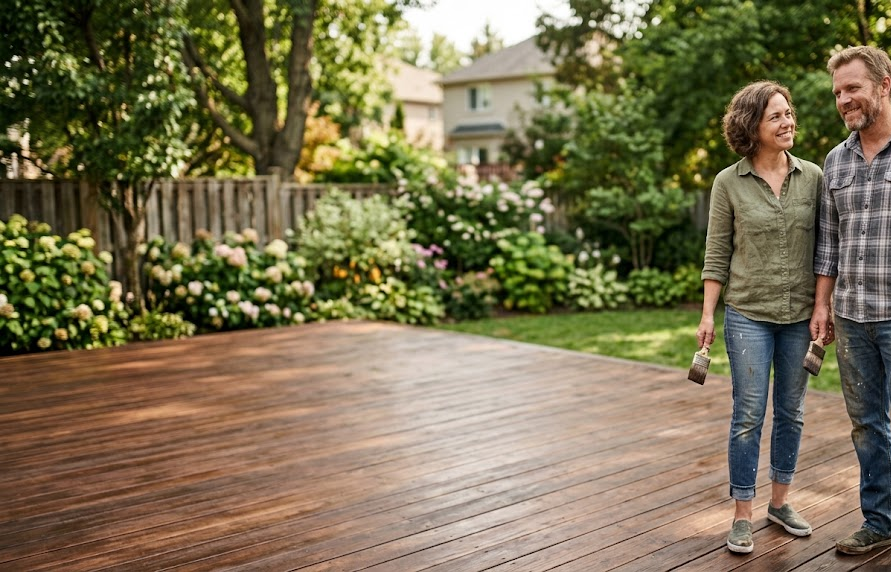 How to Budget for a Backyard Wood Deck Staining