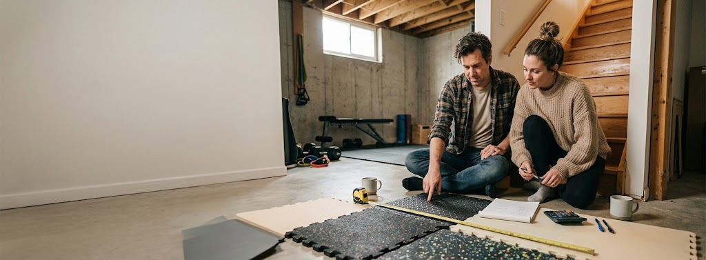 How to Budget for a Basement Home Gym Floor