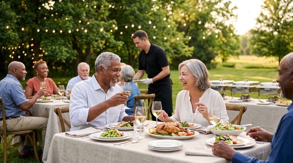 How to Budget for a Catered Backyard Retirement Dinner Party