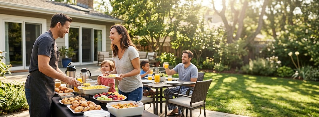 How to Pay for a Backyard Breakfast Caterer