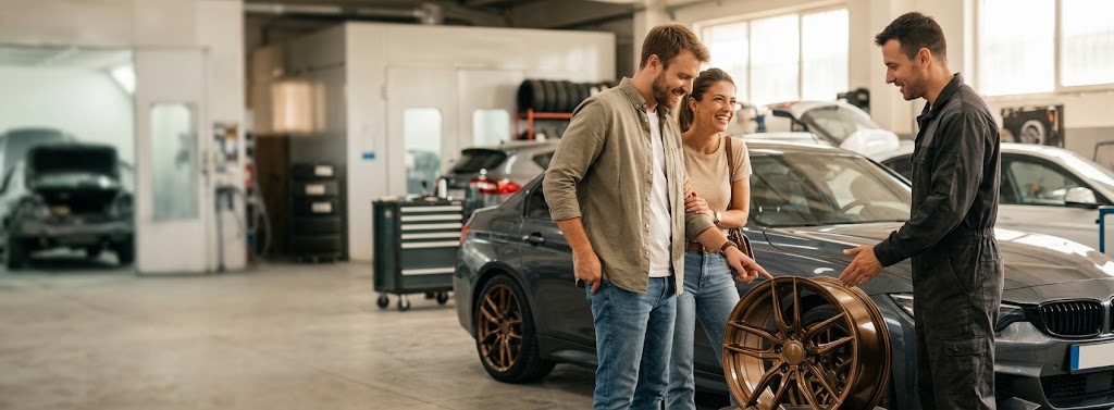 How to Pay for a Professional Wheel Paint Job
