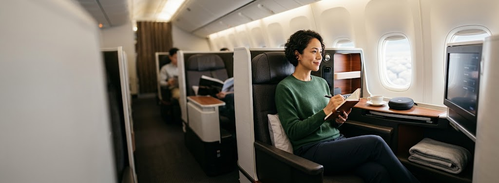 Japan Airlines Business Class Tokyo to New York Review
