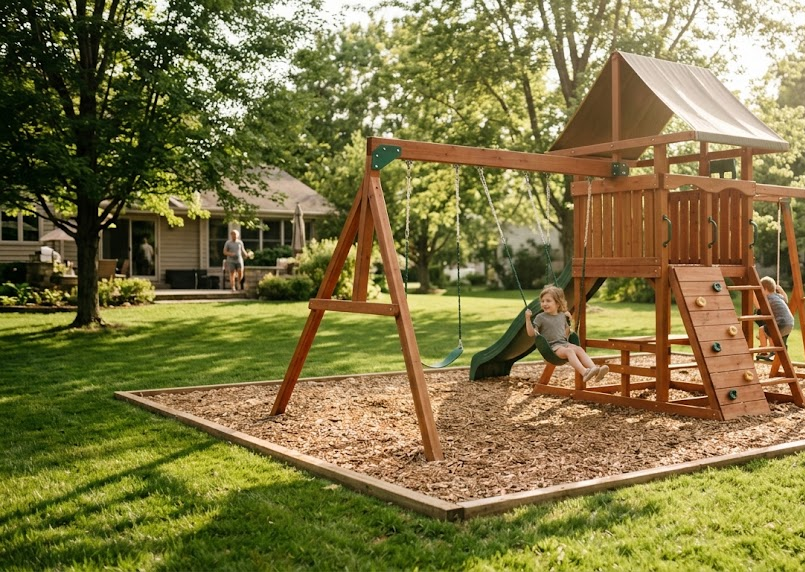 How to Budget for a Backyard Wooden Playset