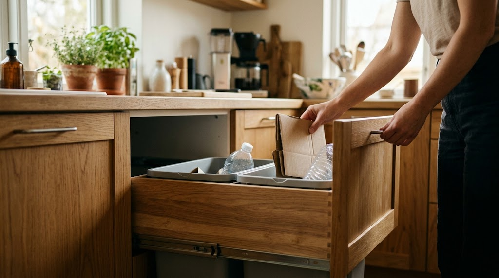 How to Budget for a Pull-Out Cabinet Trash Can